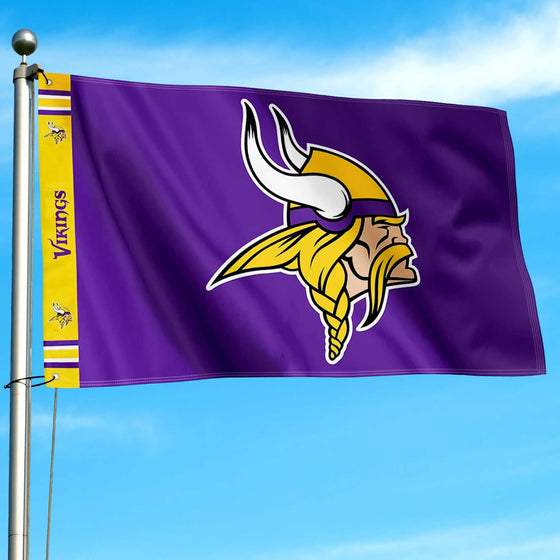 WinCraft Minnesota Vikings Printed Header 3x5 Foot Banner Flag