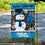 Carolina Panthers Holiday Winter Snow Garden Flag Double Sided Banner