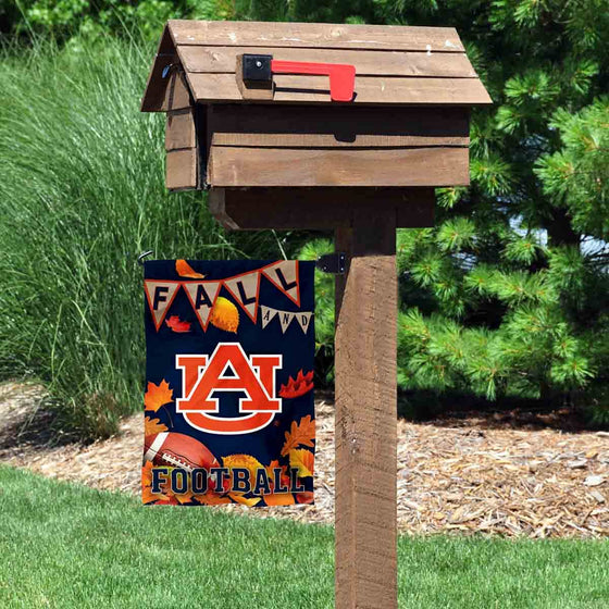 College Flags & Banners Co. Auburn Fall Leaves Football Season Garden Yard Flag