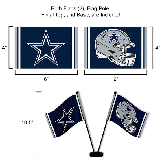 WinCraft Dallas Cowboys Desk and Table Top Flags