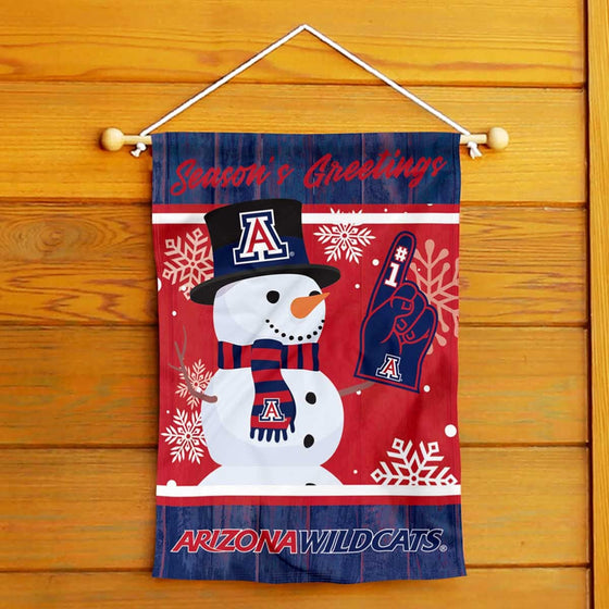 Arizona Wildcats Holiday Winter Snow Garden Banner Flag