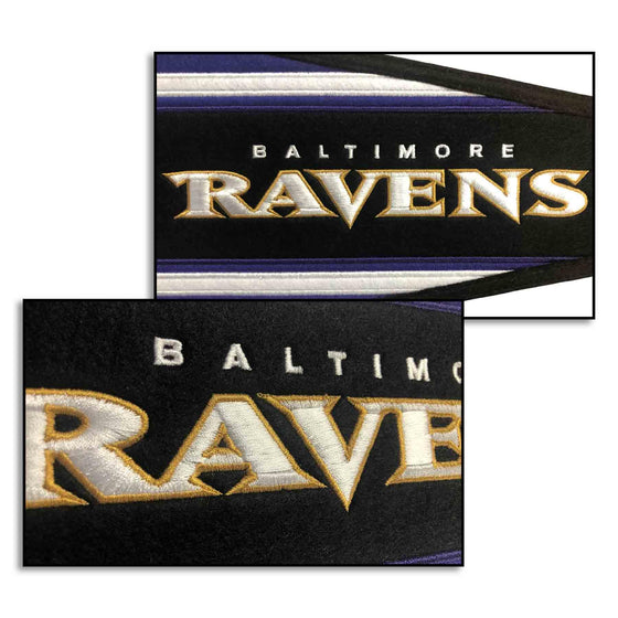 WinCraft Baltimore Ravens Embroidered and Sewn Pennant