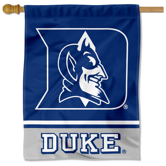 Duke Blue Devils Wordmark Logo House Flag Banner