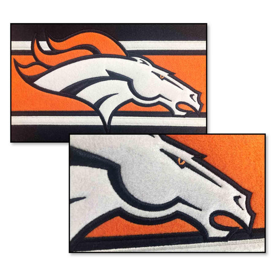 WinCraft Denver Broncos Embroidered and Sewn Pennant