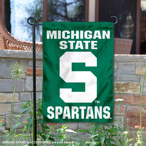 MSU Spartans Garden Flag and Yard Banner