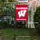 College Flags & Banners Co. Wisconsin Badgers Motion W Garden Flag with Pole Stand Holder