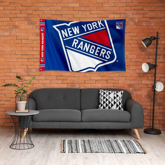 WinCraft New York Rangers Printed Header 3x5 Premium Banner Flag