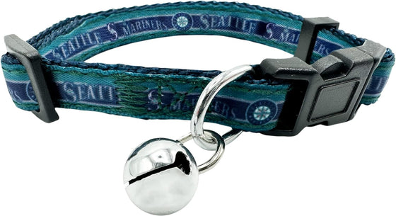 Seattle Mariners Satin Cat Collar