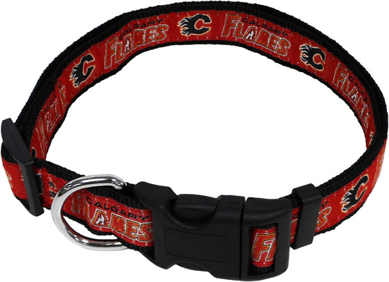 Calgary Flames Dog Collar - by Pets First