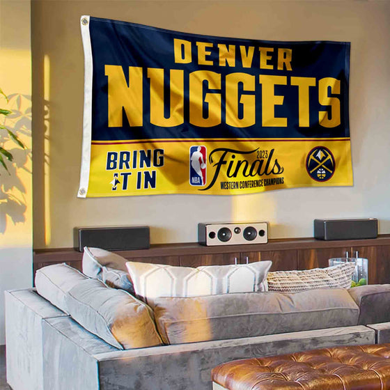 WinCraft Denver Nuggets 2023 Finals Bound Championship Banner Flag