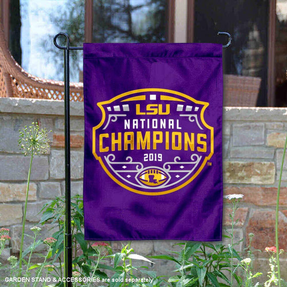 Louisiana State LSU Tigers College Football Playoff National Championship Garden Banner Flag