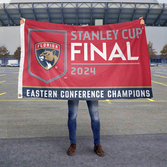 WinCraft Florida Panthers 2024 Stanley Cup Final Banner Flag