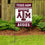 Texas A&M Aggies Garden Banner Flag with Flag Pole Stand Set