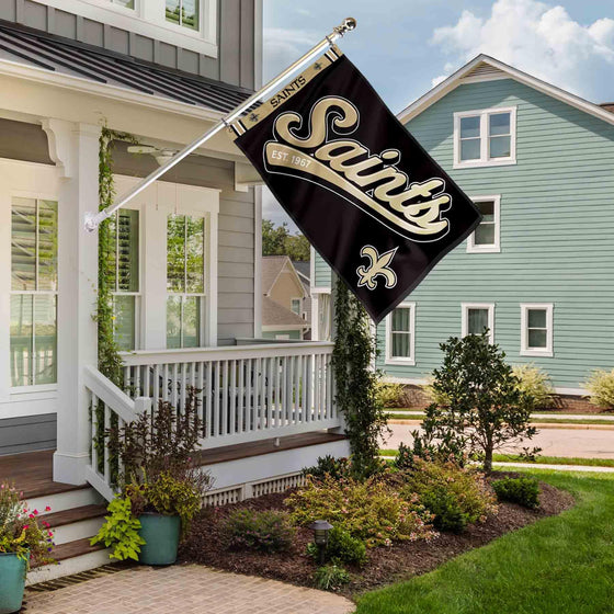 WinCraft New Orleans Saints Script Logo Premium Flag