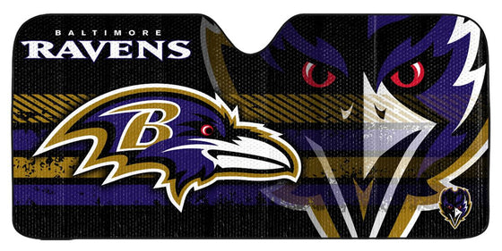 Baltimore Ravens Auto Sun Shade - 59"x27" (CDG)