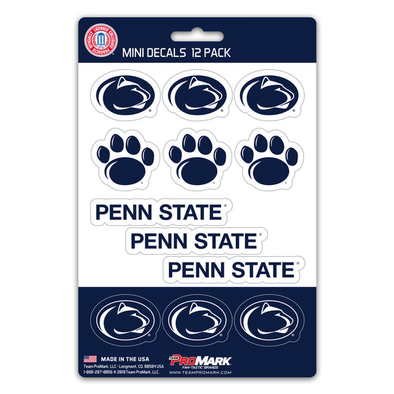 Penn State Nittany Lions Decal Set Mini 12 Pack