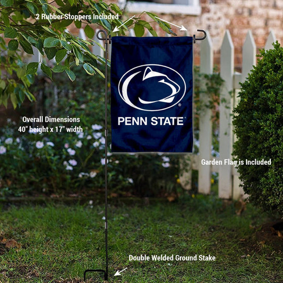 College Flags & Banners Co. Penn State Nittany Lions Garden Flag with Stand Holder