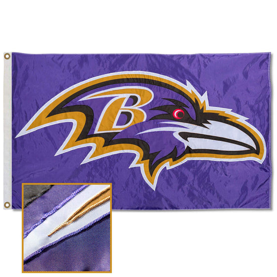 WinCraft Baltimore Ravens Embroidered Nylon Flag