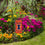 College Flags & Banners Co. Illinois Fighting Illini Mini Garden and Flower Pot Flag Topper