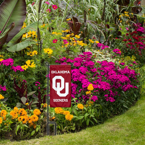 College Flags & Banners Co. Oklahoma Sooners Mini Garden and Flower Pot Flag Topper