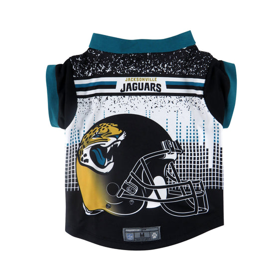 Jacksonville Jaguars Pet Performance Tee Shirt Size L (CDG)