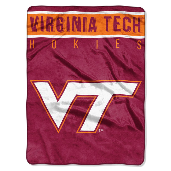 Virginia Tech Hokies Blanket 60x80 Raschel Basic Design Special Order (CDG)