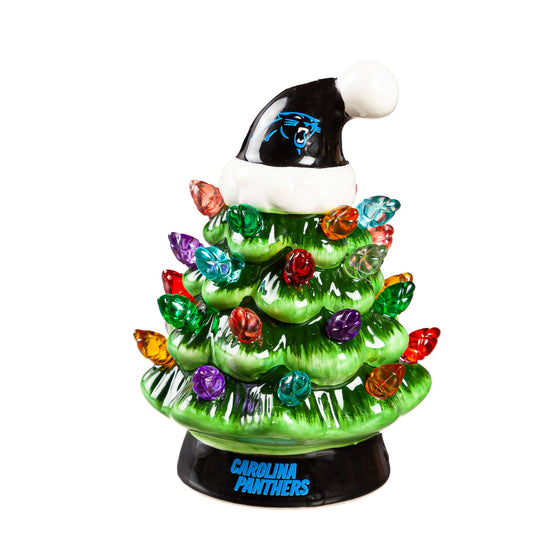 Carolina Panthers Christmas Tree 4 Inch LED Tabletop