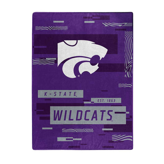 Kansas State Wildcats Blanket 60x80 Raschel Digitize Design