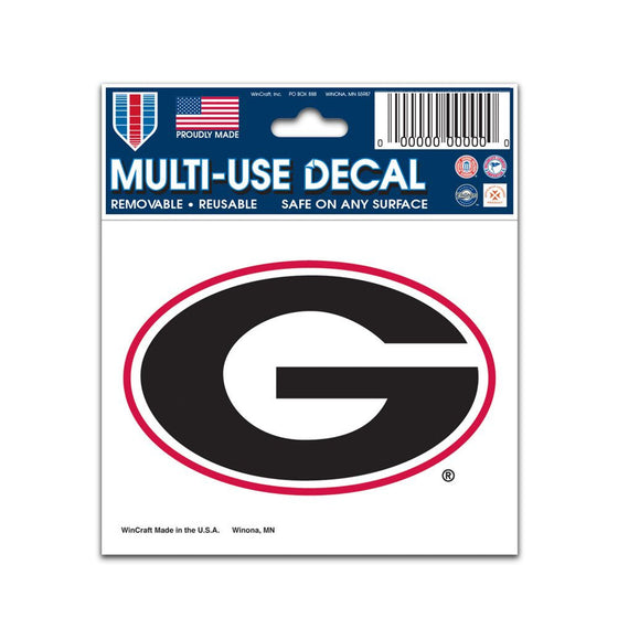 Georgia Bulldogs Decal 3x4 Multi Use