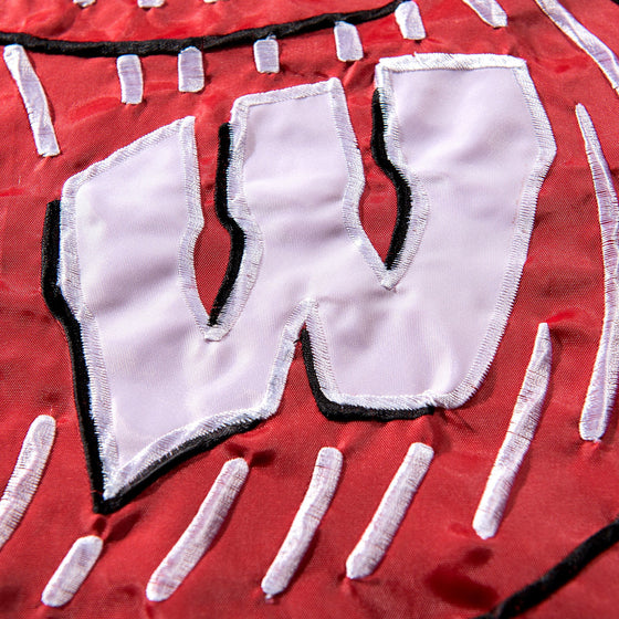 College Flags & Banners Co. Wisconsin Badgers Embroidered and Stitched Nylon Flag