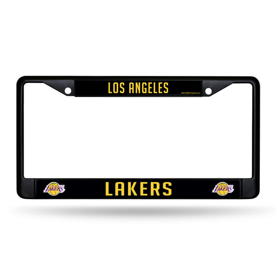 Los Angeles Lakers Chrome License Plate Frame - Black (CDG)