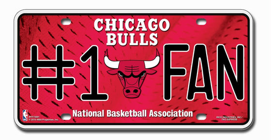 Chicago Bulls License Plate #1 Fan - Special Order