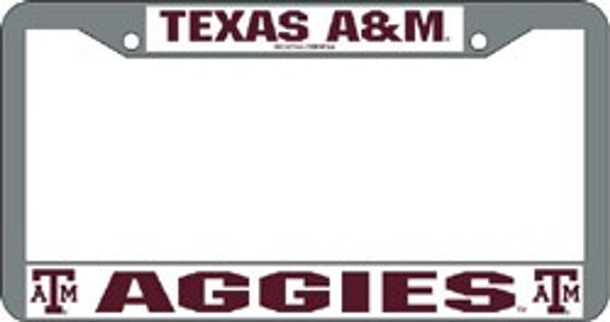 Texas A&M Aggies Chrome License Plate Frame (CDG)