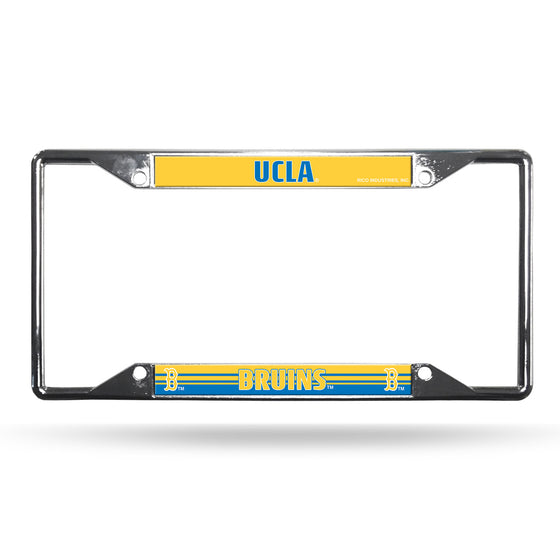 UCLA Bruins License Plate Frame Chrome EZ View