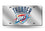 Oklahoma City Thunder Laser Cut Silver License Plate (CDG)