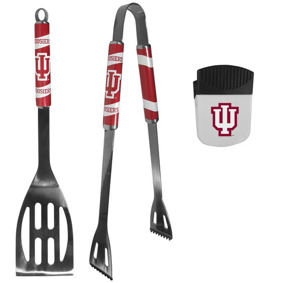 Indiana Hoosiers 2 pc BBQ Set and Chip Clip