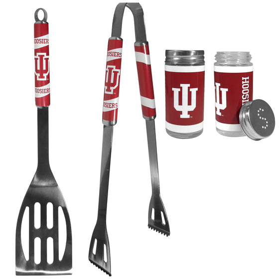 Indiana Hoosiers 2pc BBQ Set with Tailgate Salt & Pepper Shakers