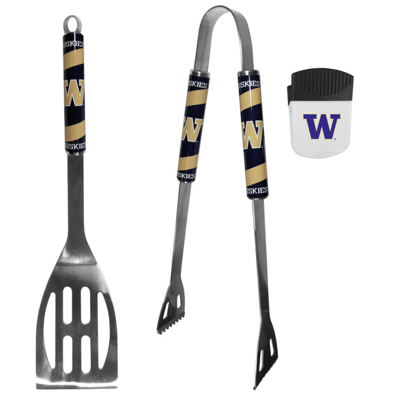 Washington Huskies 2 pc BBQ Set and Bottle Opener