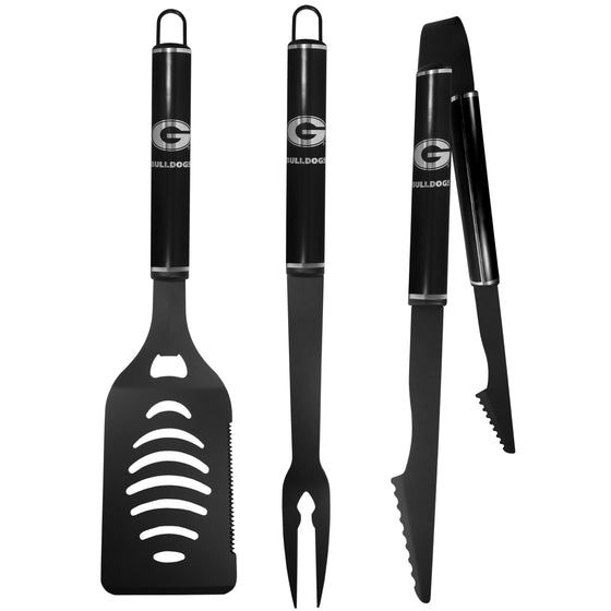 Georgia Bulldogs 3 pc Monochromatic BBQ Set