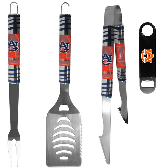 Auburn Tigers 3 pc BBQ Set and Bottle Opener