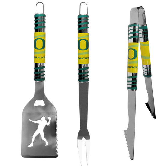 Oregon Ducks 3 pc Tailgater BBQ Tools