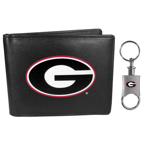 Georgia Bulldogs Bi-fold Wallet & Valet Key Chain