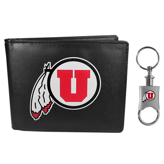 Utah Utes Bi-fold Wallet & Valet Key Chain