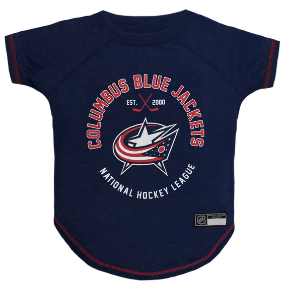 Columbus Blue Jackets Tee Shirt Pets First