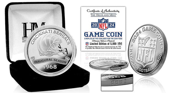 Cincinnati Bengals NFL 2024 Coin Toss Silver Coin