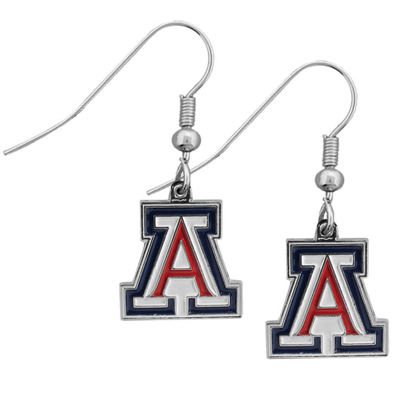 Arizona Wildcats Chrome Dangle Earrings