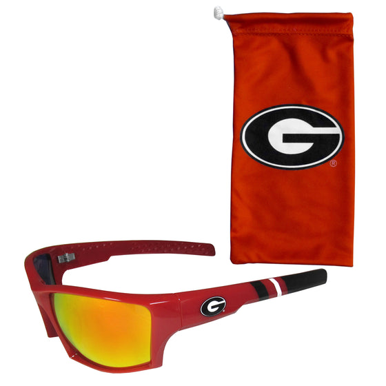 Georgia Bulldogs Edge Wrap Sunglass and Bag Set