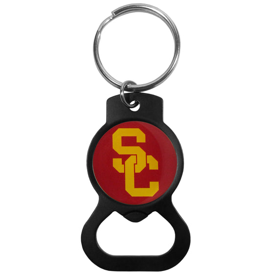 USC Trojans Bottle Opener Key Chain, Black