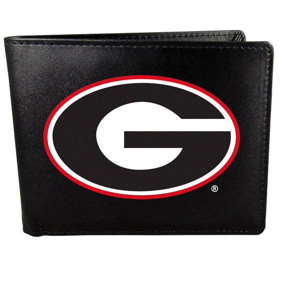 Georgia Bulldogs Leather Bi-fold Wallet, Large Logo