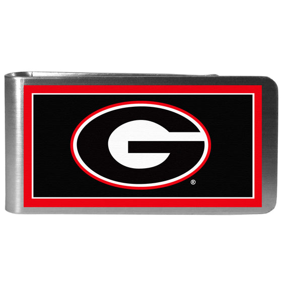 Georgia Bulldogs Steel Logo Money Clips